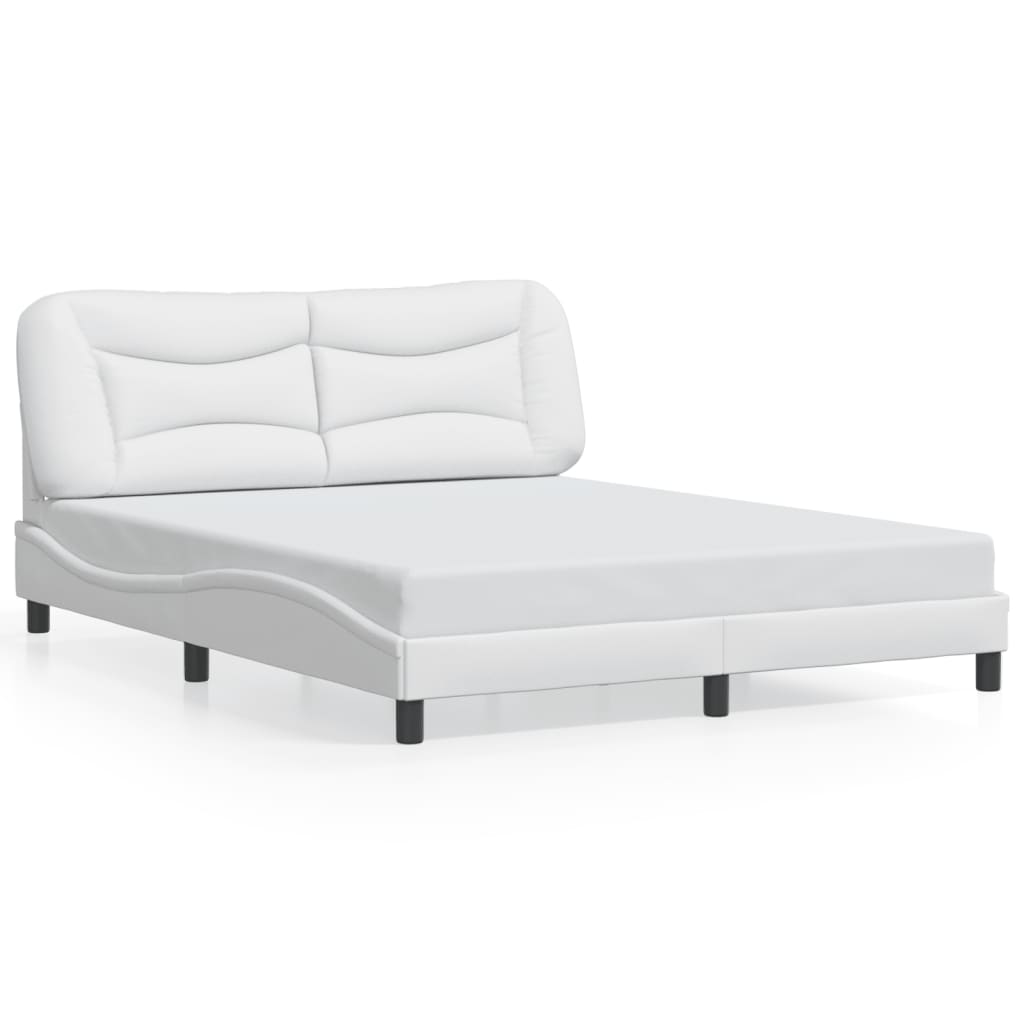vidaXL Bed Frame with LED Lights Base Platform Bedroom Furniture Faux Leather-15