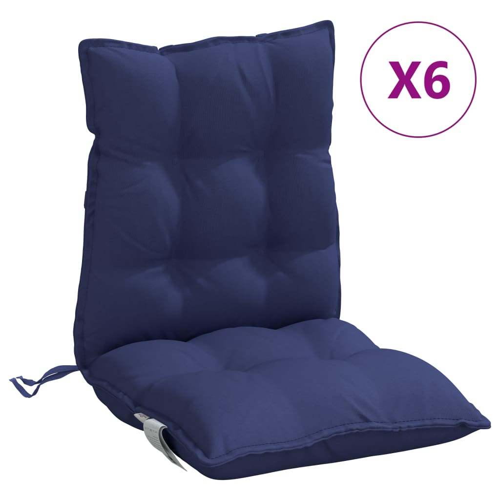 vidaXL Lowback Chair Cushions Seat Pad Patio Outdoor Garden Oxford Fabric-4