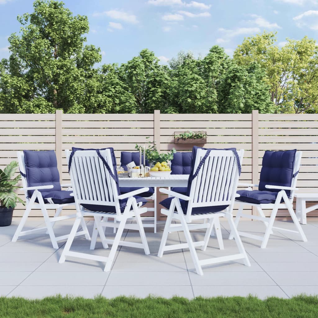 vidaXL Lowback Chair Cushions Seat Pad Patio Outdoor Garden Oxford Fabric-8