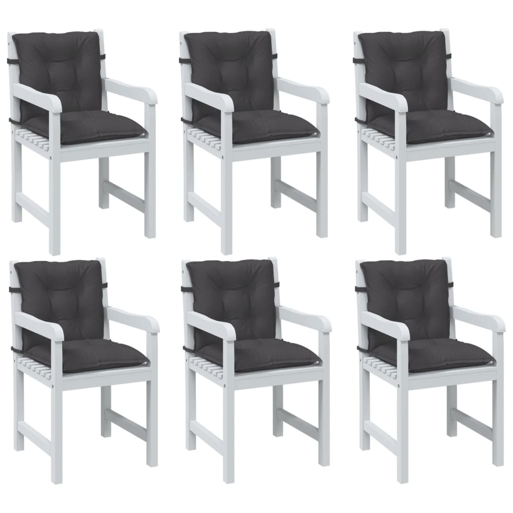 vidaXL Lowback Chair Cushions Seat Pad Outdoor Garden Patio Furniture Fabric-6