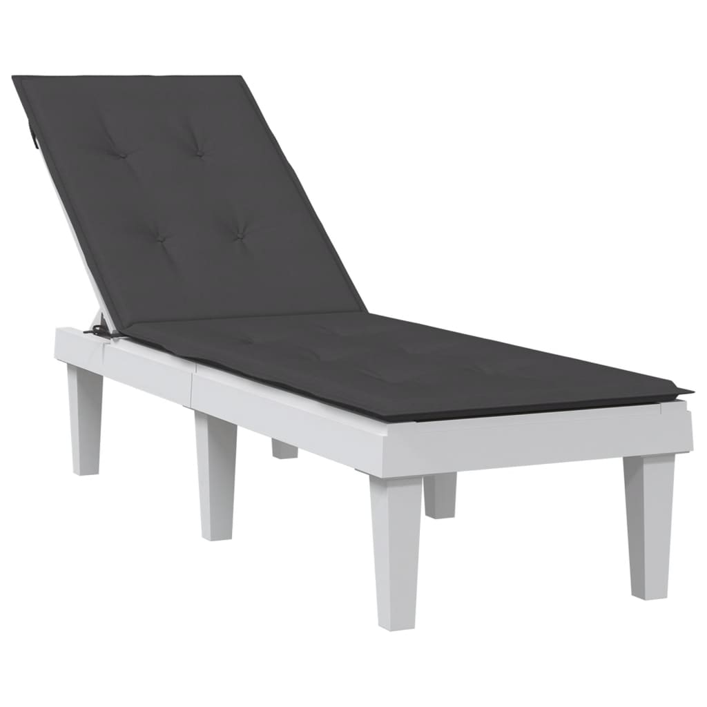 vidaXL Deck Chair Cushion Outdoor Pillow Seat Pad Garden Lounge Bed Fabric-1