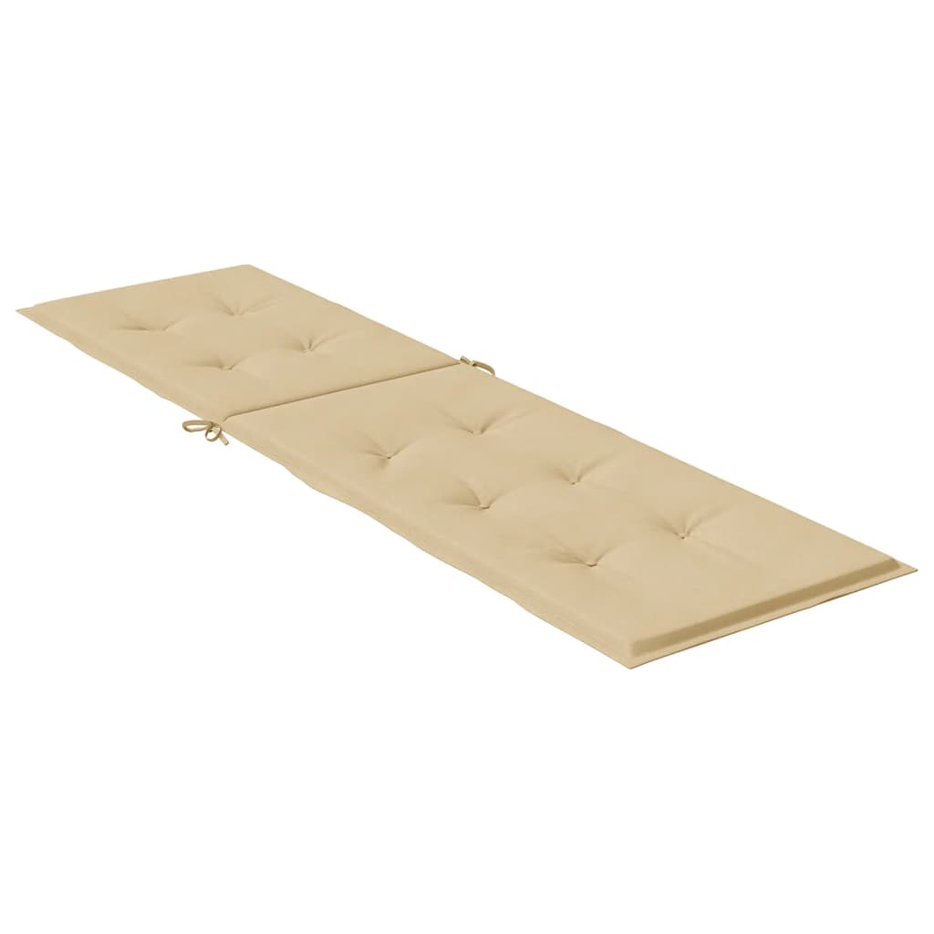 vidaXL Deck Chair Cushion Outdoor Pillow Seat Pad Garden Lounge Bed Fabric-4