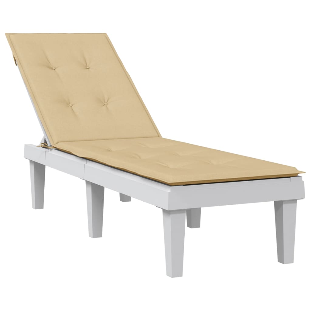 vidaXL Deck Chair Cushion Outdoor Pillow Seat Pad Garden Lounge Bed Fabric-5