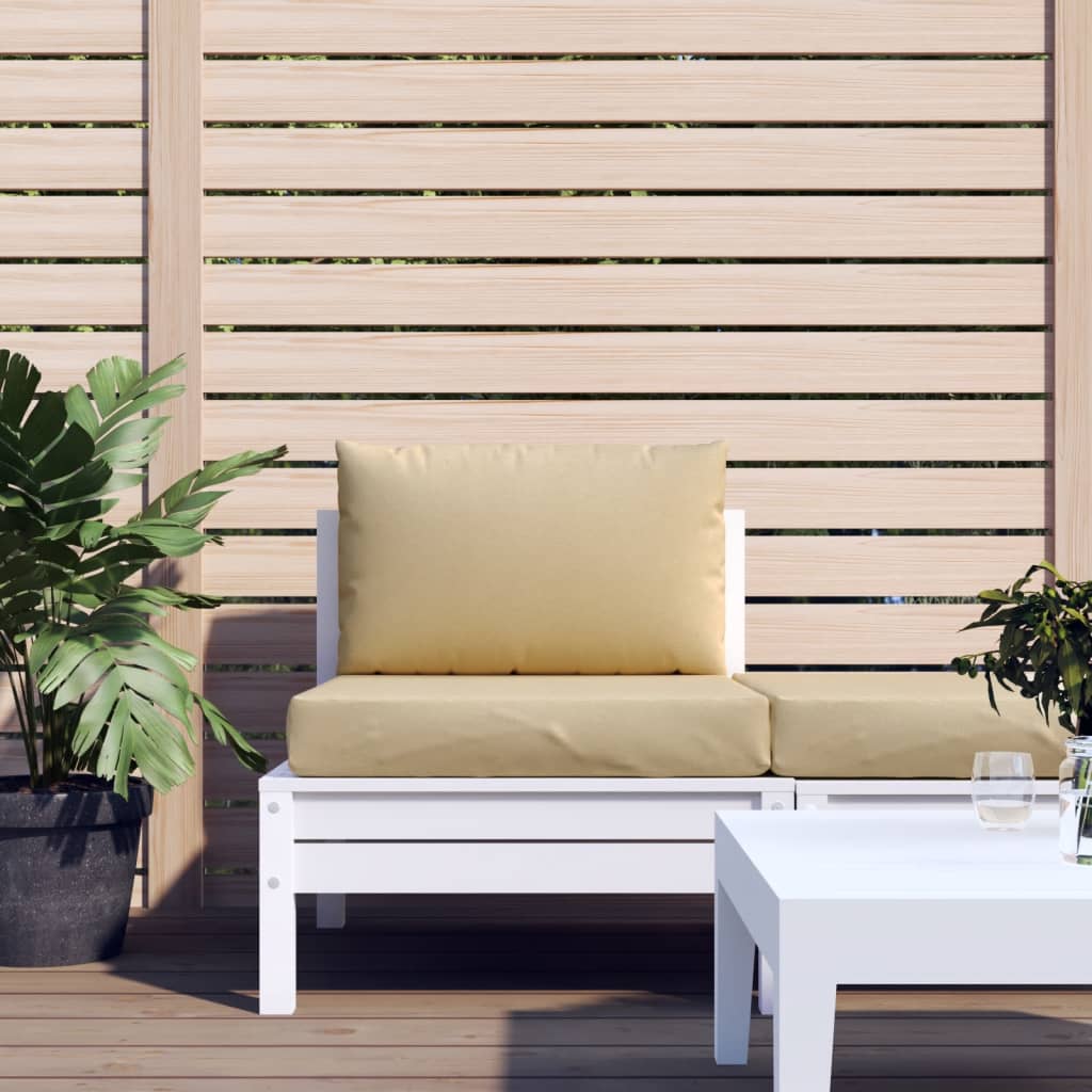 vidaXL Pallet Cushions 2 pcs Melange Beige Fabric-1