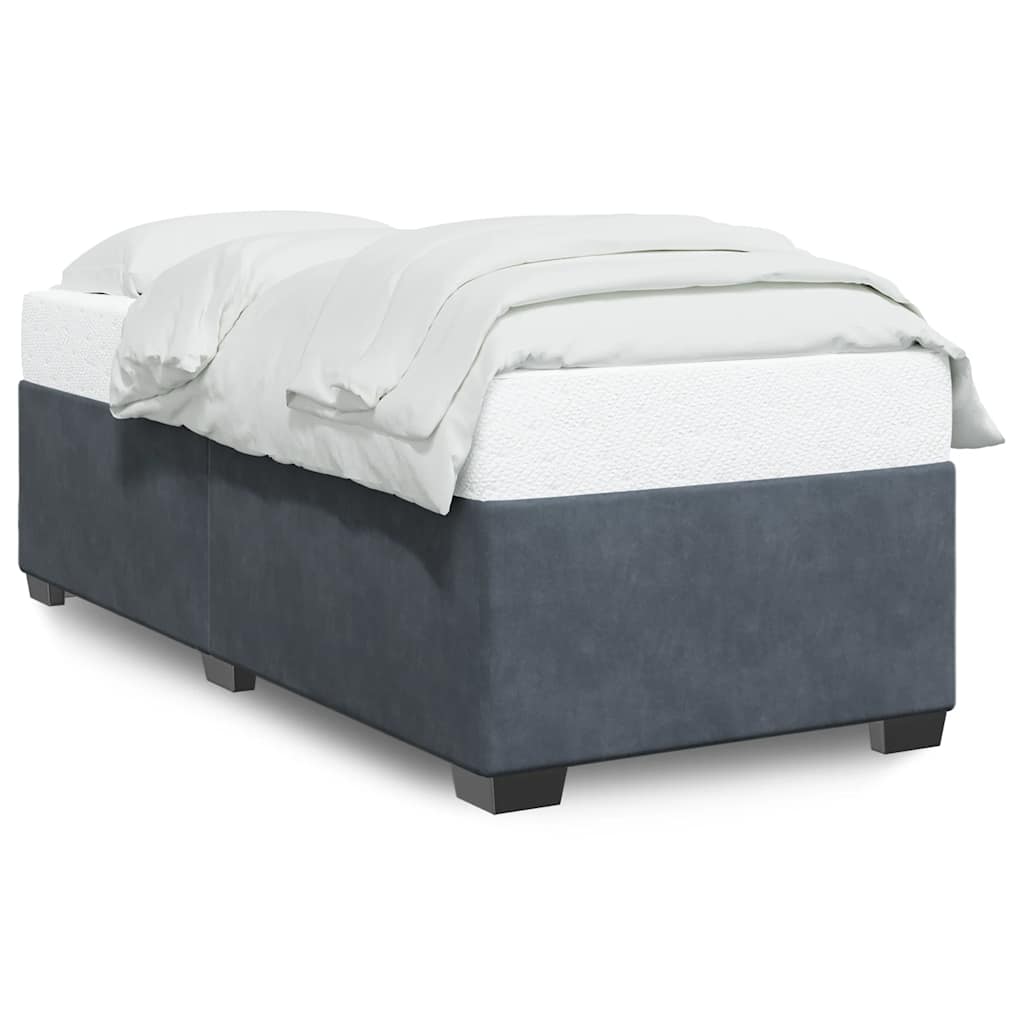 vidaXL Bed Frame without Mattress Upholstered Platform Base Bedroom Velvet-2