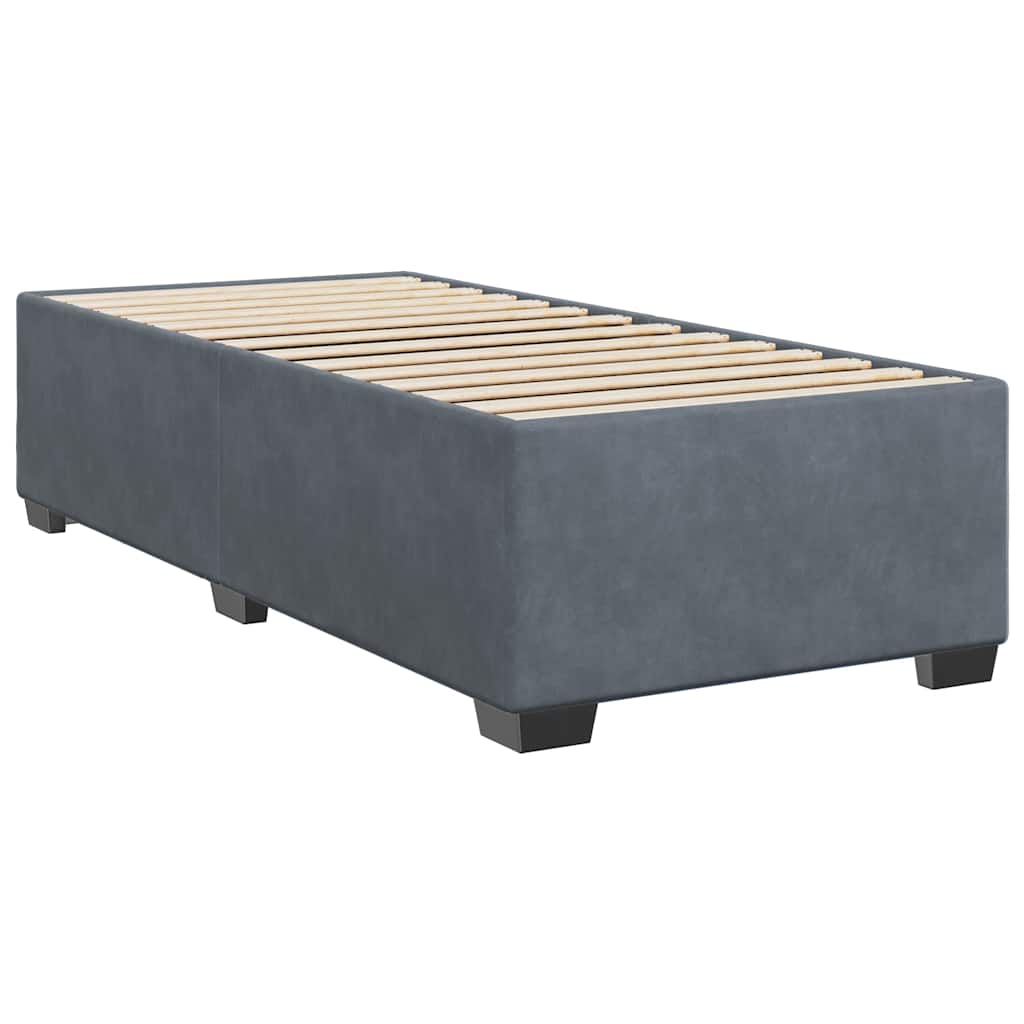 vidaXL Bed Frame without Mattress Upholstered Platform Base Bedroom Velvet-1