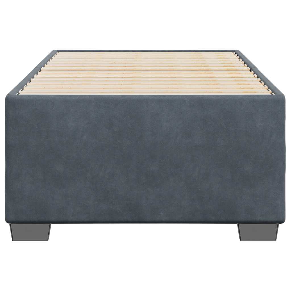 vidaXL Bed Frame without Mattress Upholstered Platform Base Bedroom Velvet-3