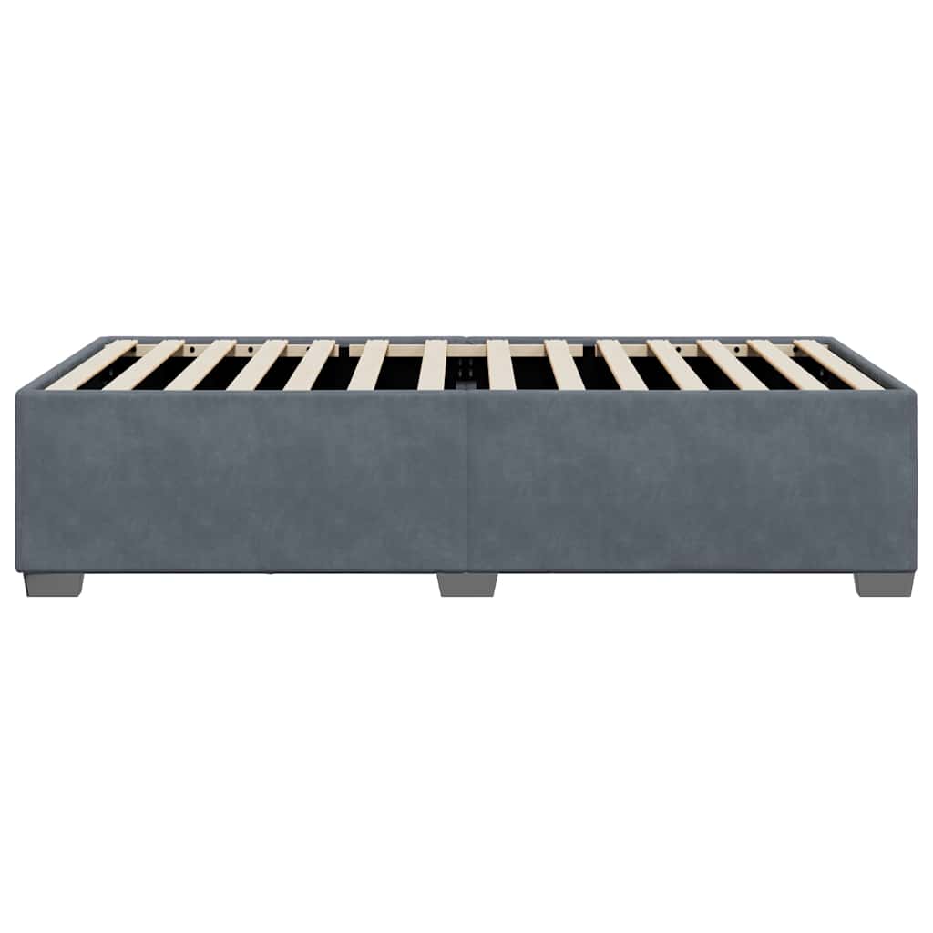 vidaXL Bed Frame without Mattress Upholstered Platform Base Bedroom Velvet-4