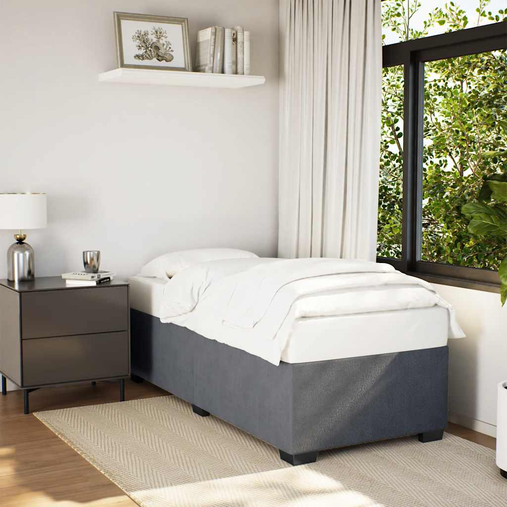 vidaXL Bed Frame without Mattress Upholstered Platform Base Bedroom Velvet-0