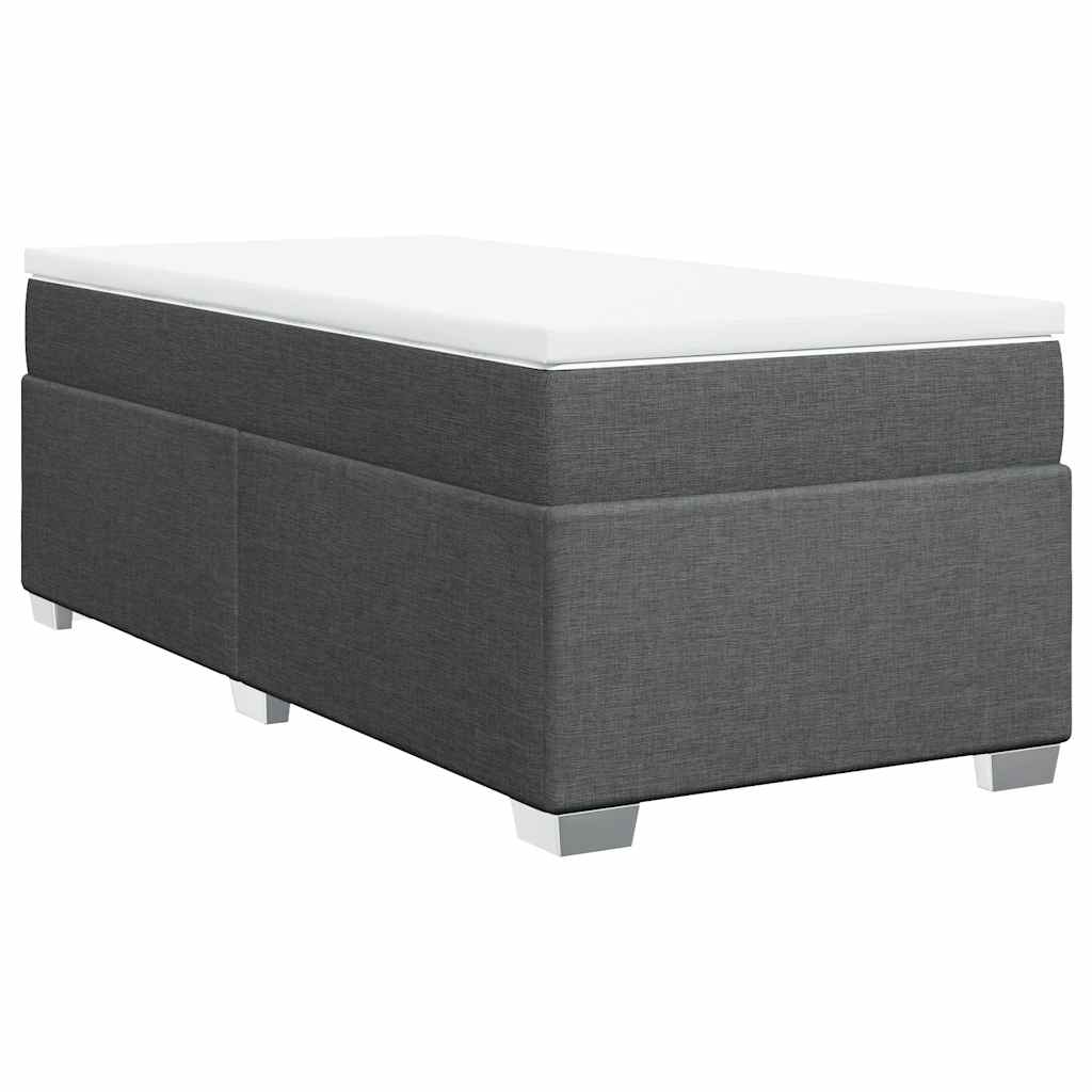 vidaXL Box Spring Bed with Mattress Upholstered Bedroom Platform Base Fabric-3