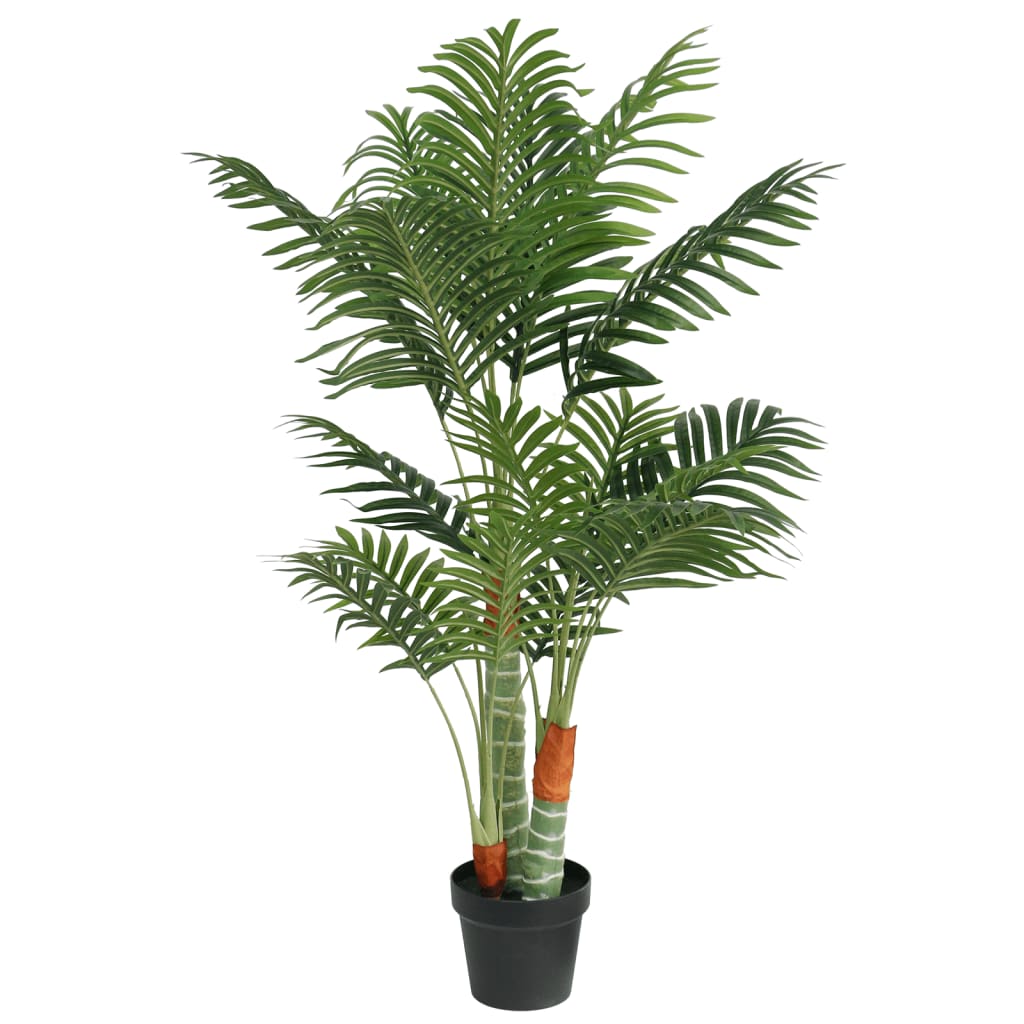 vidaXL Artificial Palm Tree with 3 Trunks Green 33.5" PP-5