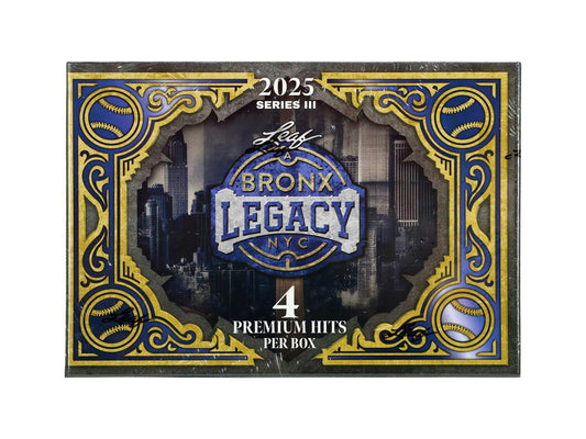 2025 Leaf Bronx Legacy Baseball Hobby Box
Leaf Bronx Legacy Aaron Judge On-Card Autograph
Leaf Bronx Marks Dual Autograph Card
Leaf Bronx Legacy Yankee Doodles Inscription Card
Leaf Lou Gehrig Memorabilia Card