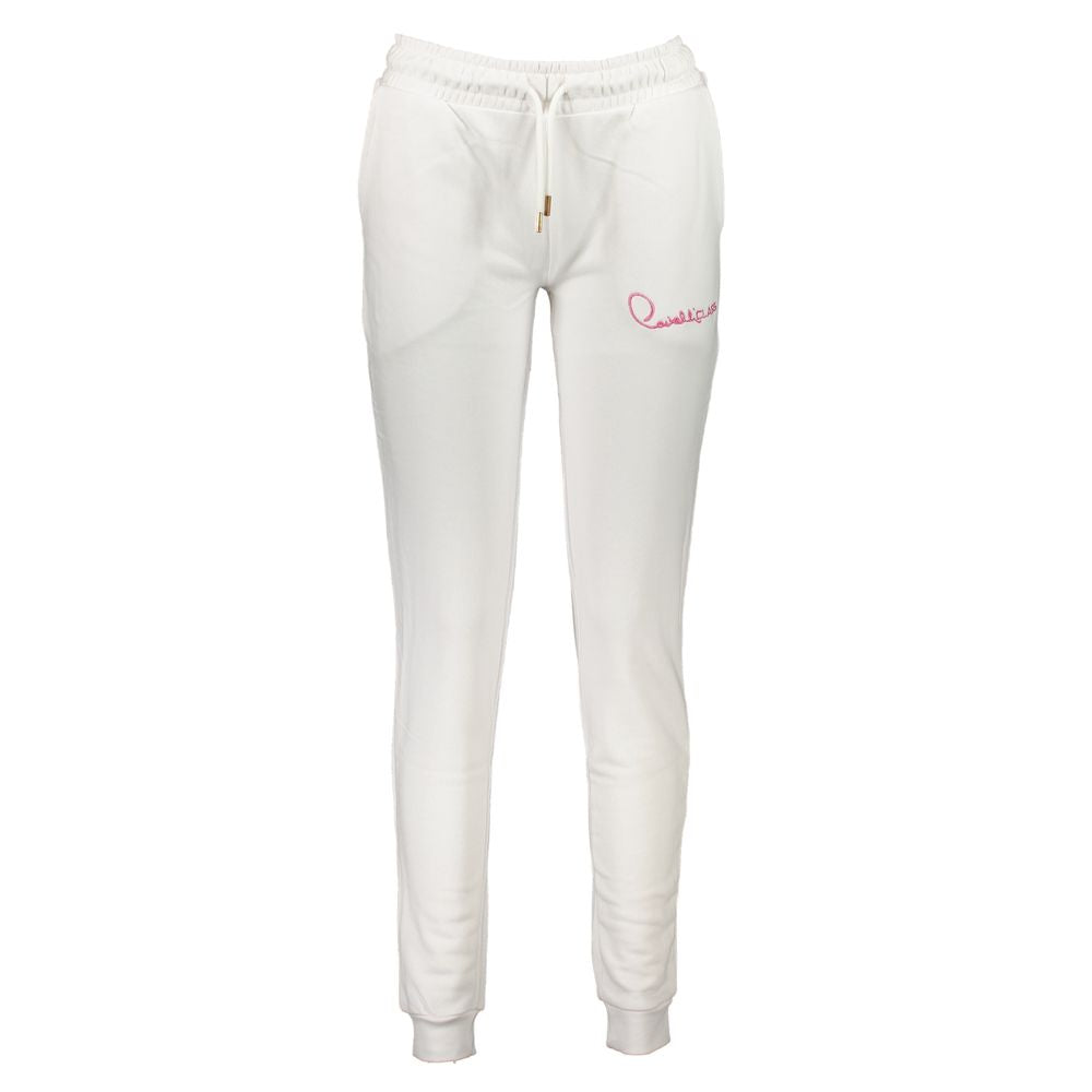 Cavalli Class White Cotton Pant