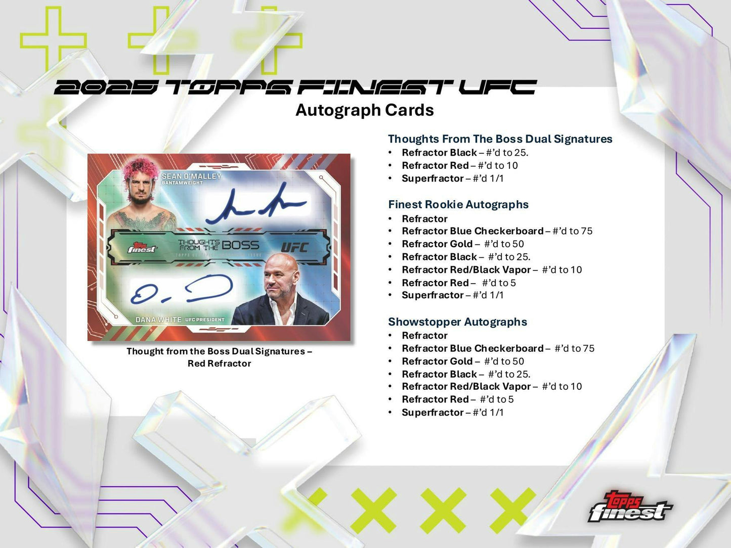 2025 Topps UFC Finest Hobby Box | Columbia Sports Cards