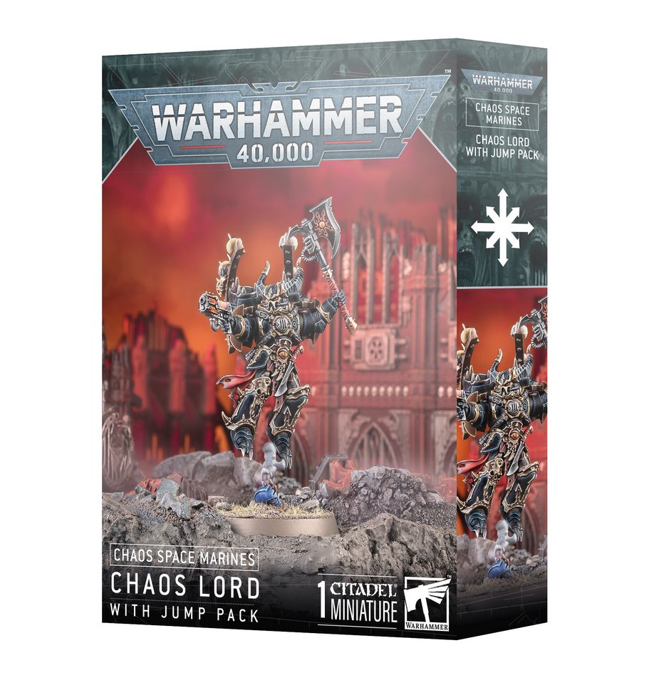 Warhammer 40k: Chaos Space Marines - Chaos Lord with Jump Pack