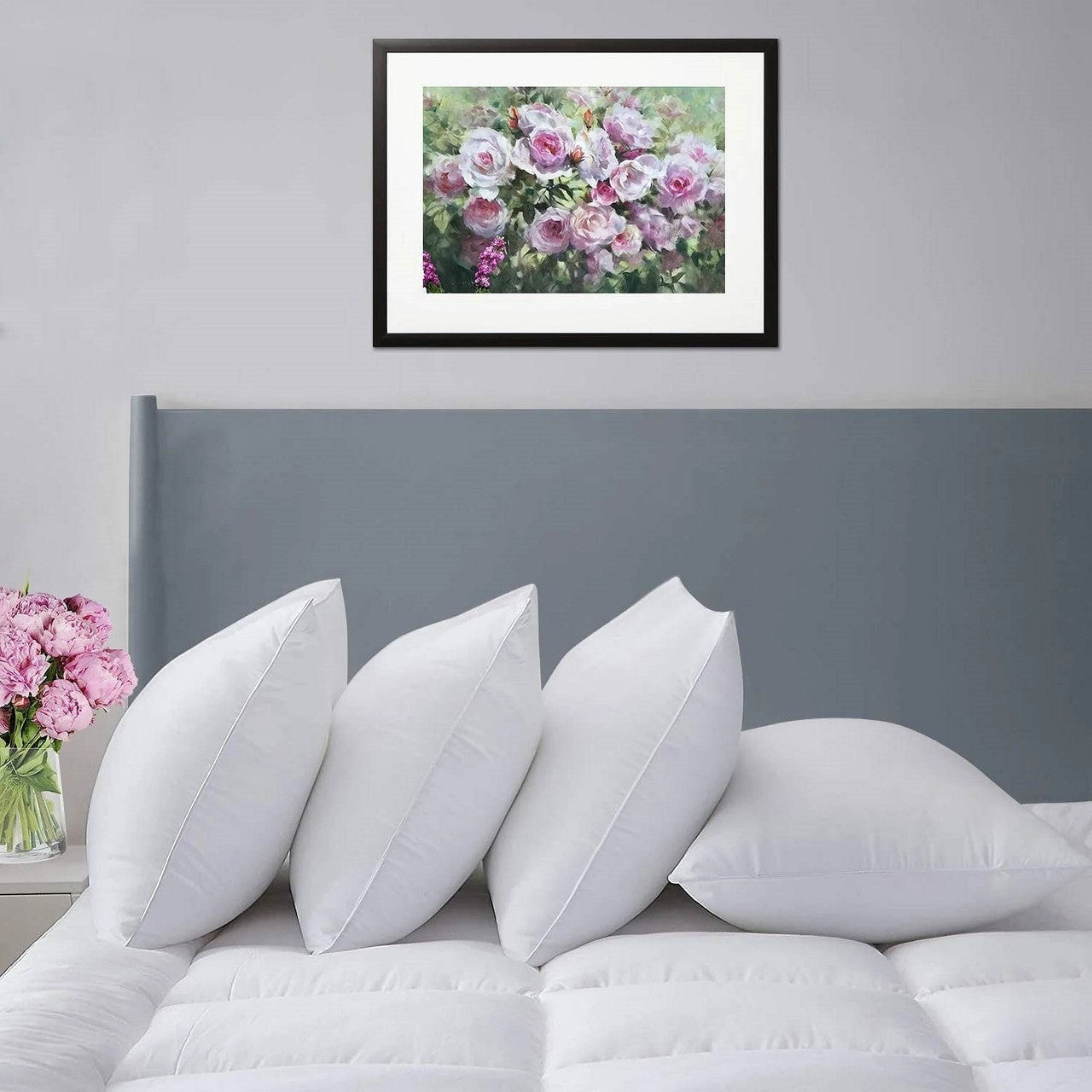 Set of 4 - Queen size Down Alternative Pillows - Machine Washable-1
