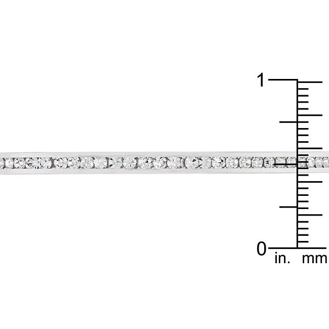 Channel-Set Clear Crystal Cuff-1