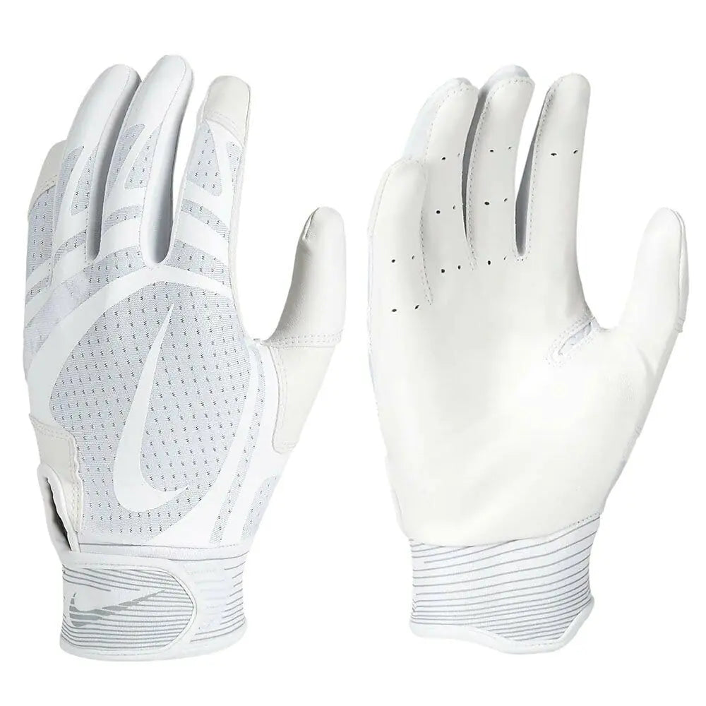 Nike Alpha Huarache Edge Batting Gloves - Unisex - 1 Pair (White/White - XX-Large)