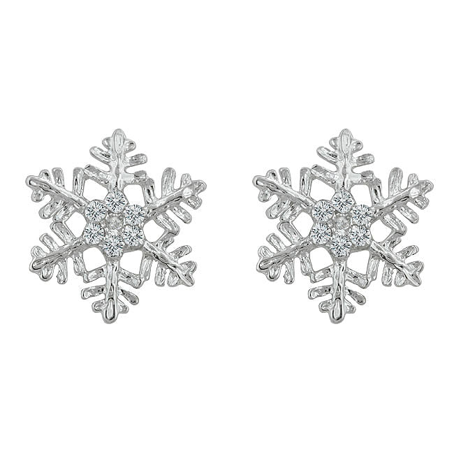Snowflake Stud Earrings-0