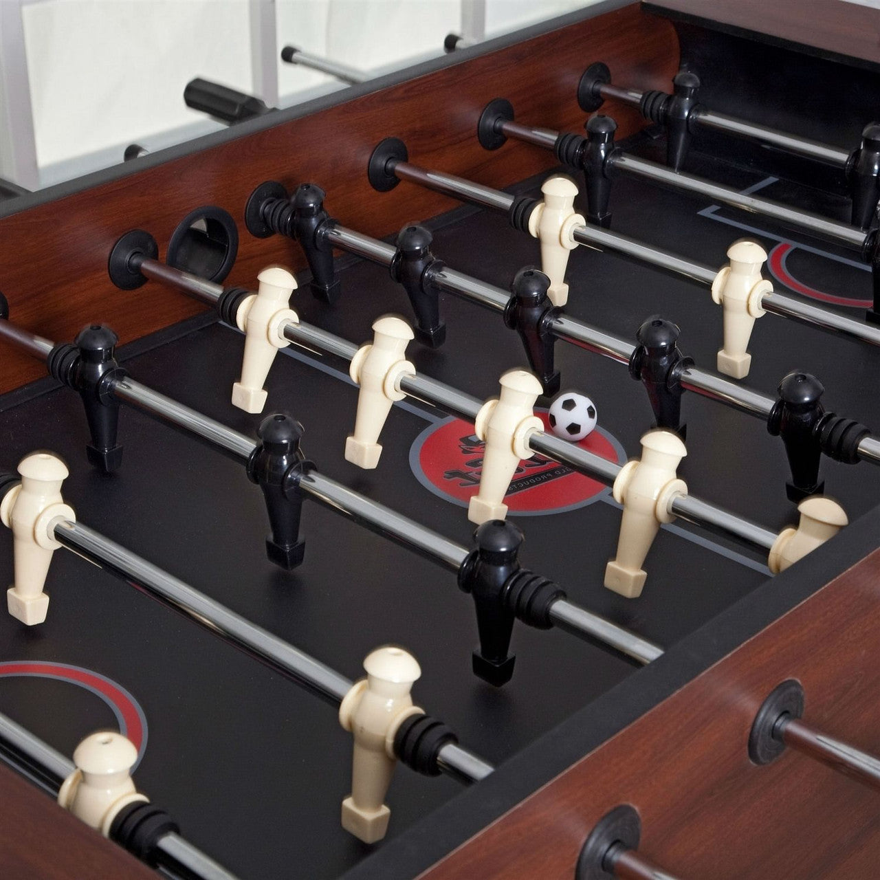 Game Time 55-inch Foosball Table with 4 Soccer Balls-0