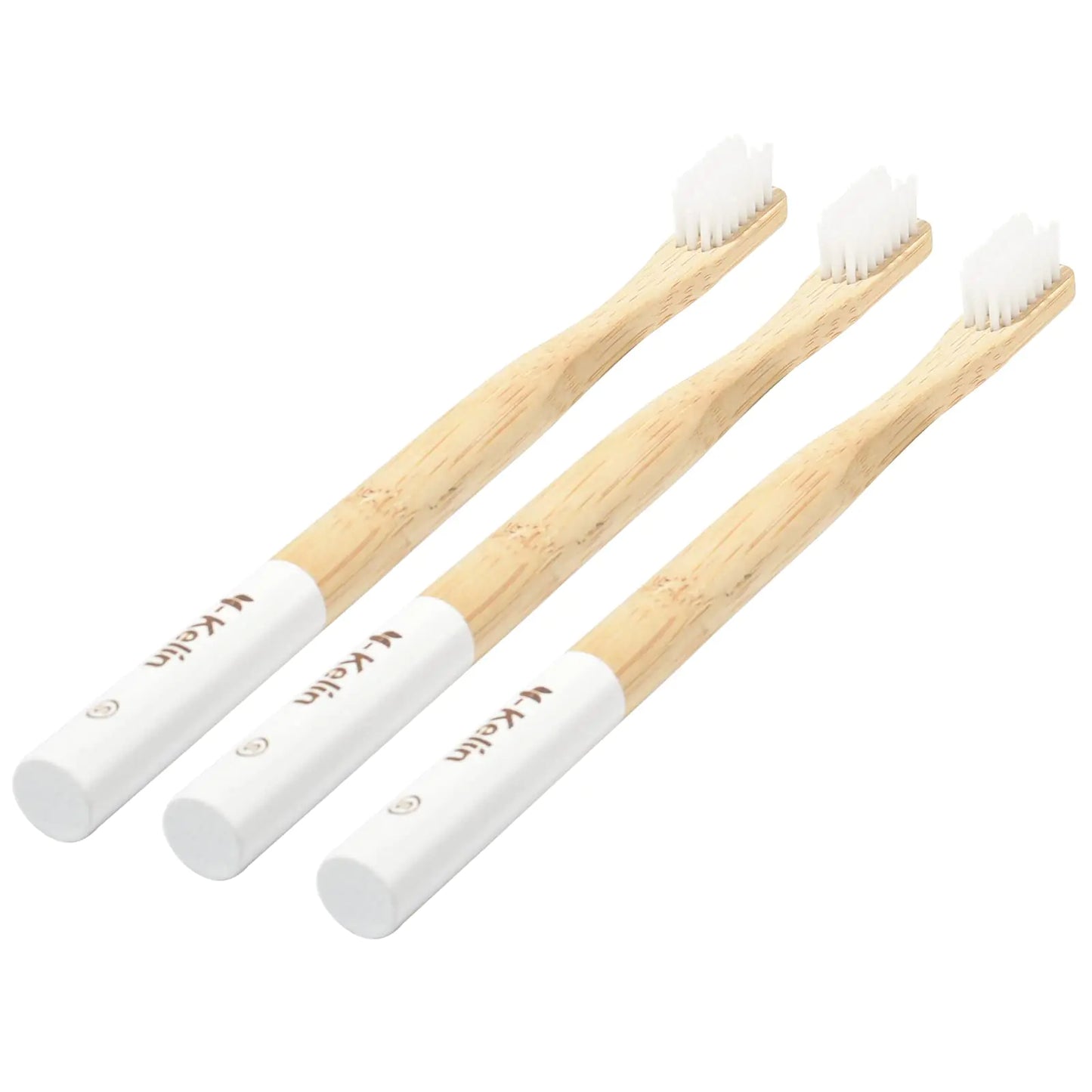 Y-Kelin Bamboo V-Shaped Orthodontic Toothbrush,Eco Friendly Bamboo Toothbrush(3pcs) Soft Bristle Toothbrush (White Soft)