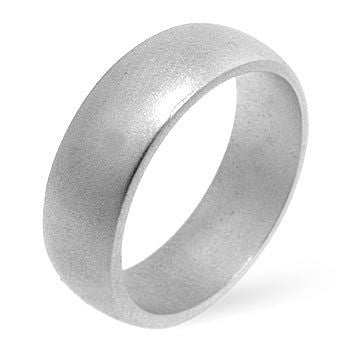 Matte Silver Wedding Band-0