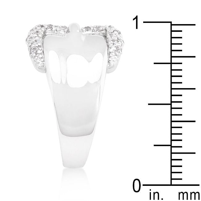 Simple Cubic Zirconia Belt Ring-3