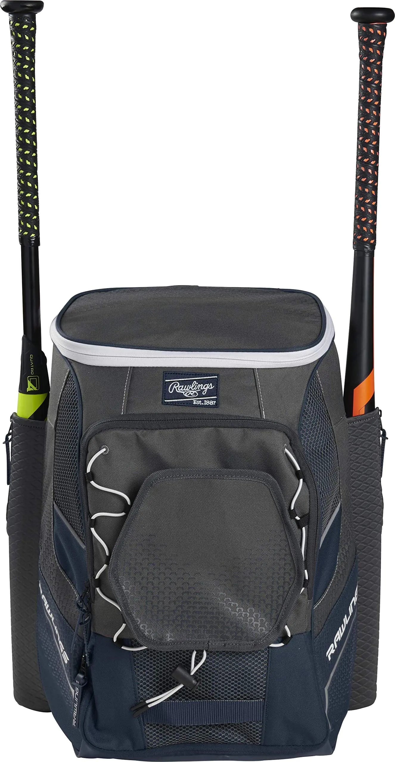 Rawlings | IMPULSE Backpack Equipment Bag | Baseball/Softball | Navy