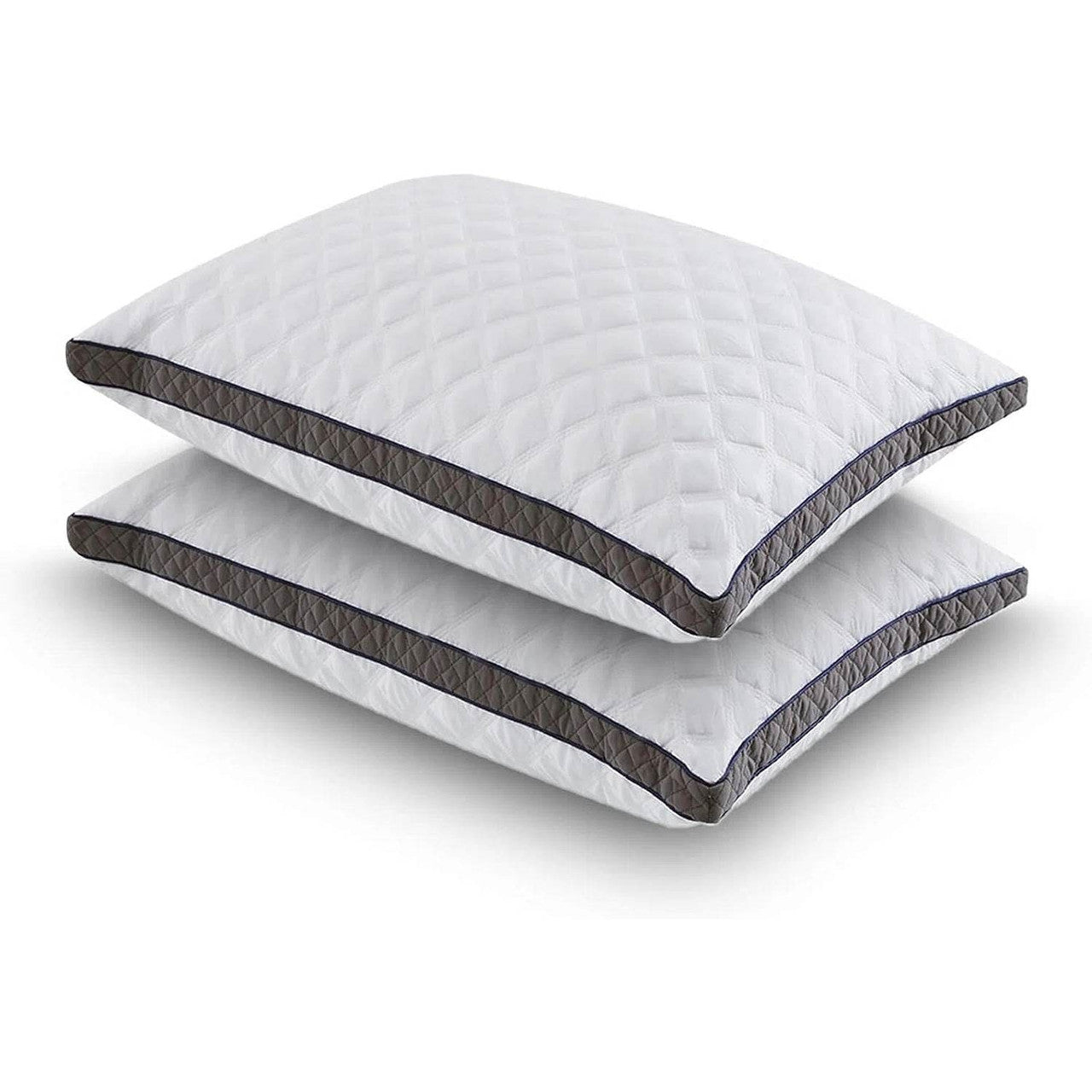 Set of 2 Standard Shredded Memory Foam Polyester Pillow with Removeable Cover-2