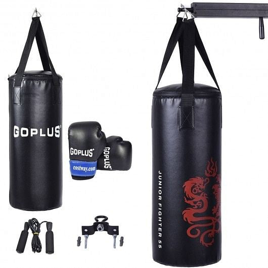 2 Feet Kids Gloves Skipping Rope Boxing Set-2