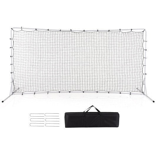 12 x 6 Feet Soccer Rebounder Net with All Weather Net-Black-4