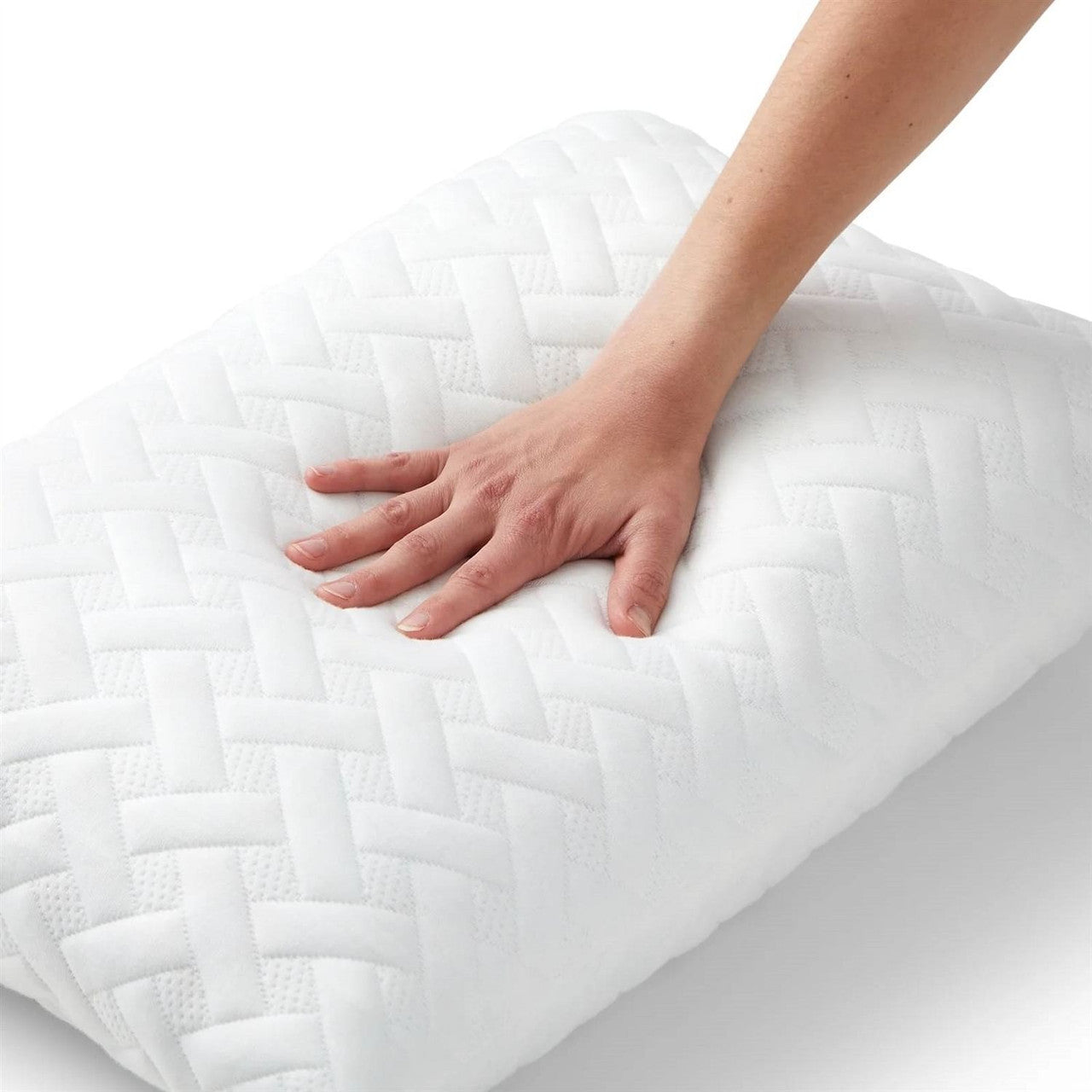 Set of 2 - Shredded Memory Foam Bed Pillows with 2 Pillowcases - Queen size-1