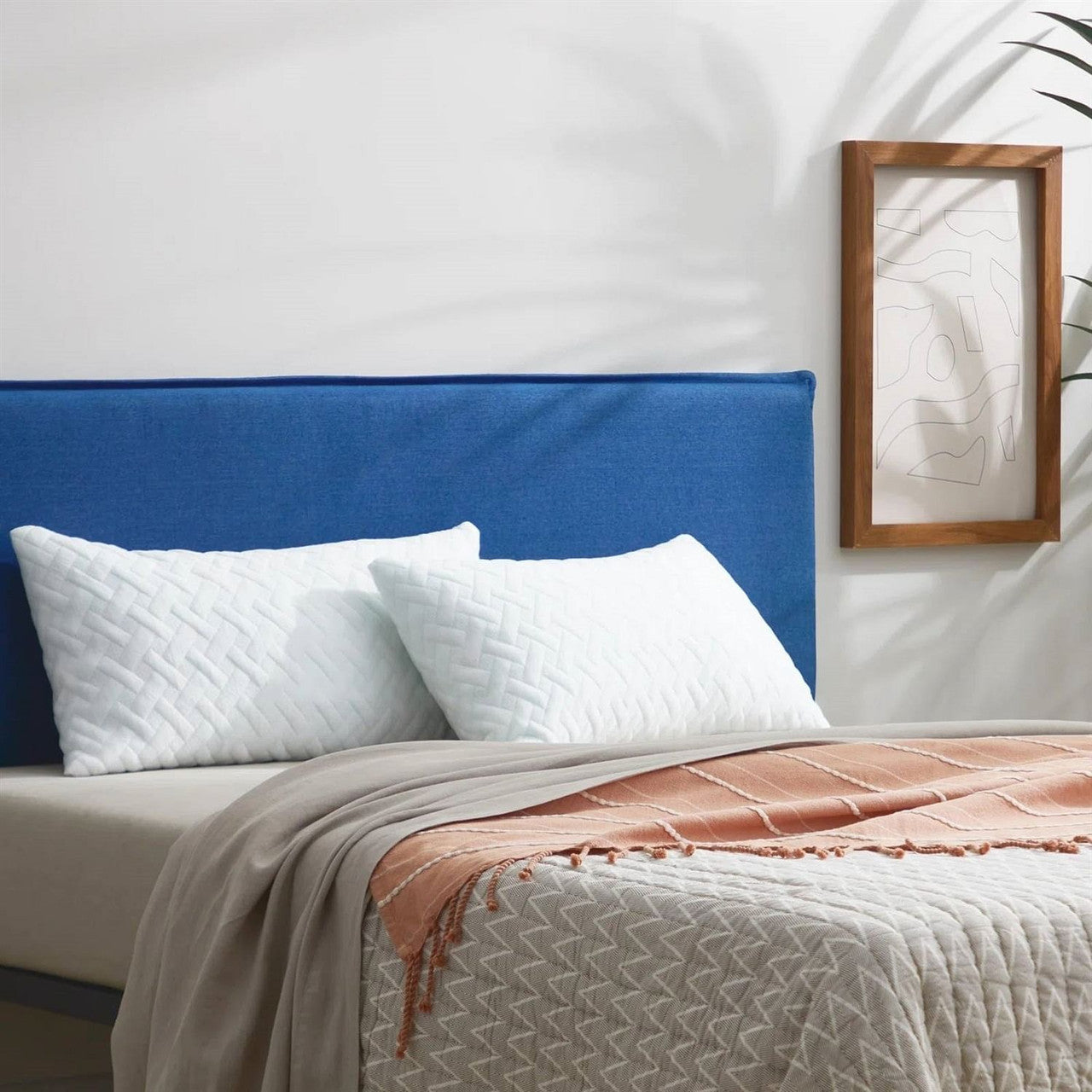 Set of 2 - Shredded Memory Foam Bed Pillows with 2 Pillowcases - Queen size-2