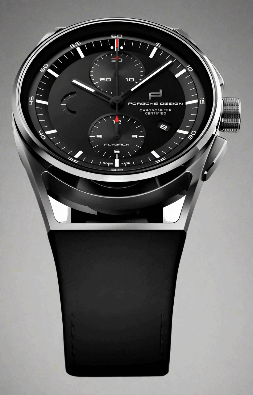 PORSCHE DESIGN black 1919 Chronotimer Flyback Automatic Timepiece