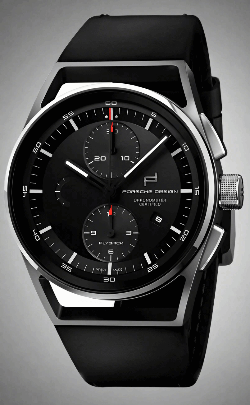 PORSCHE DESIGN black 1919 Chronotimer Flyback Automatic Timepiece