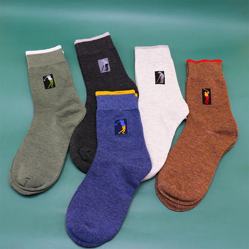 Harajuku Happy Organic Cotton Men Compression Socks Gift