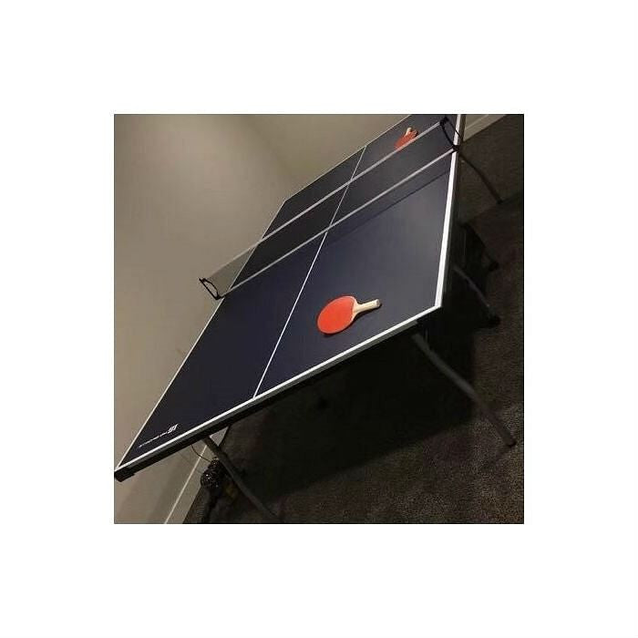 Official Tournament Grade Blue Foldable Indoor Table Tennis Table with Paddles and Balls-0