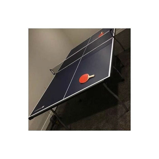 Official Tournament Grade Blue Foldable Indoor Table Tennis Table with Paddles and Balls-0