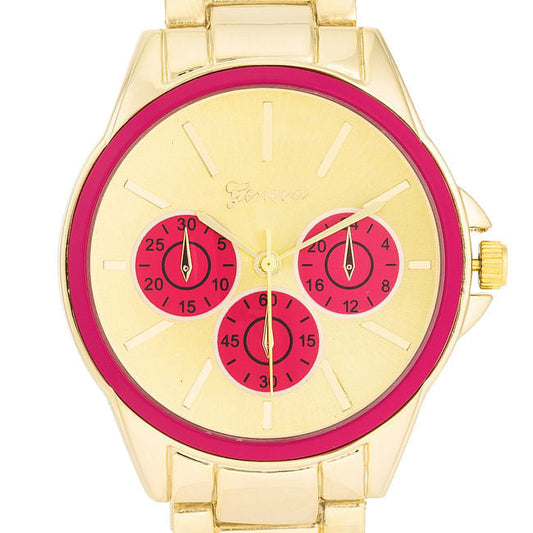 Chrono Gold Metal Watch (1)