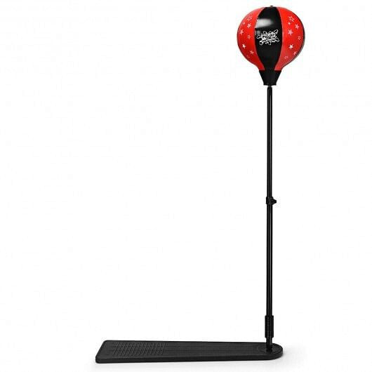 Kids Punching Bag with Adjustable Stand and Boxing Gloves-5
