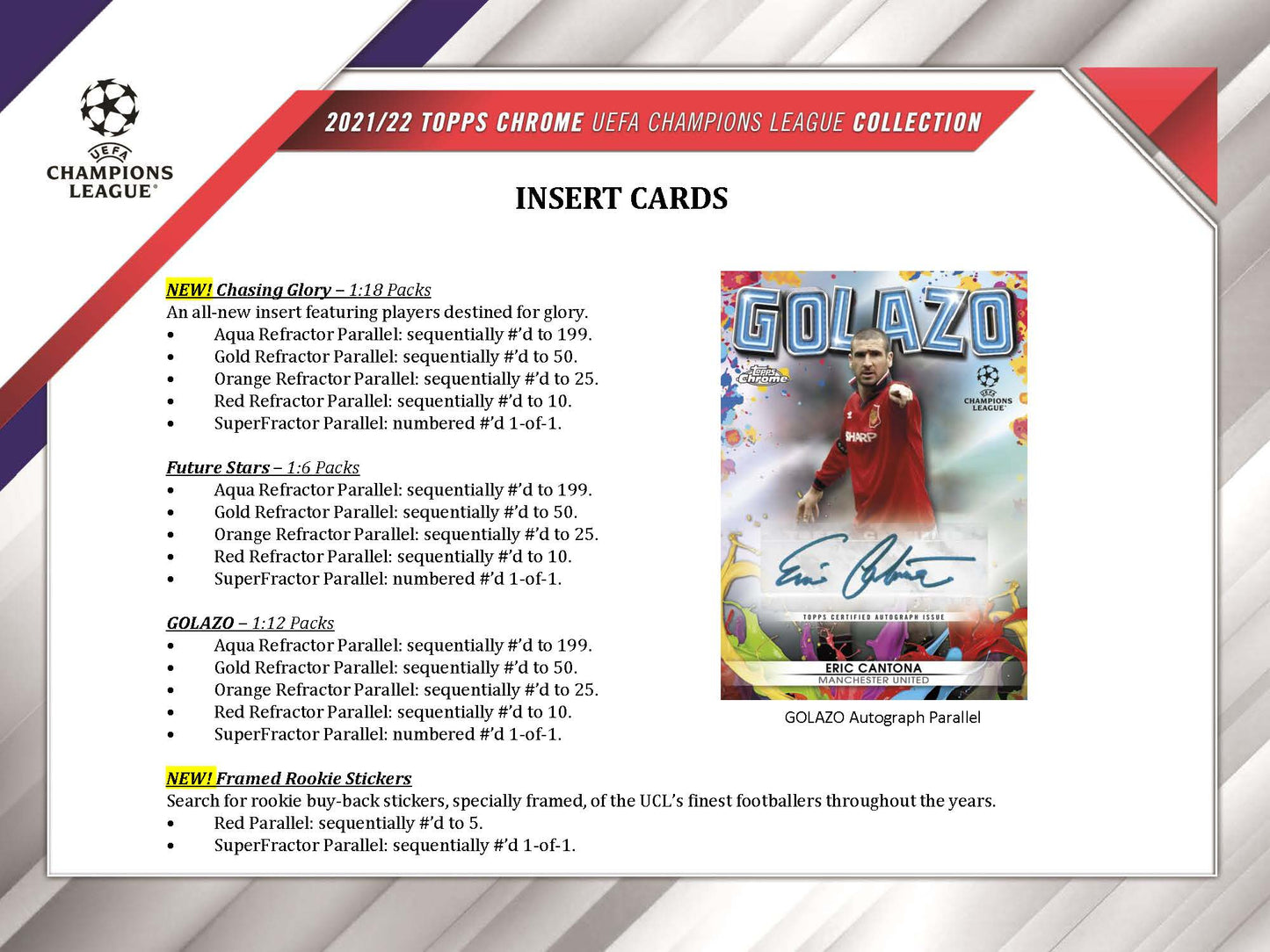 Topps 2021-22 Chrome UEFA Champions League Soccer Hobby Box