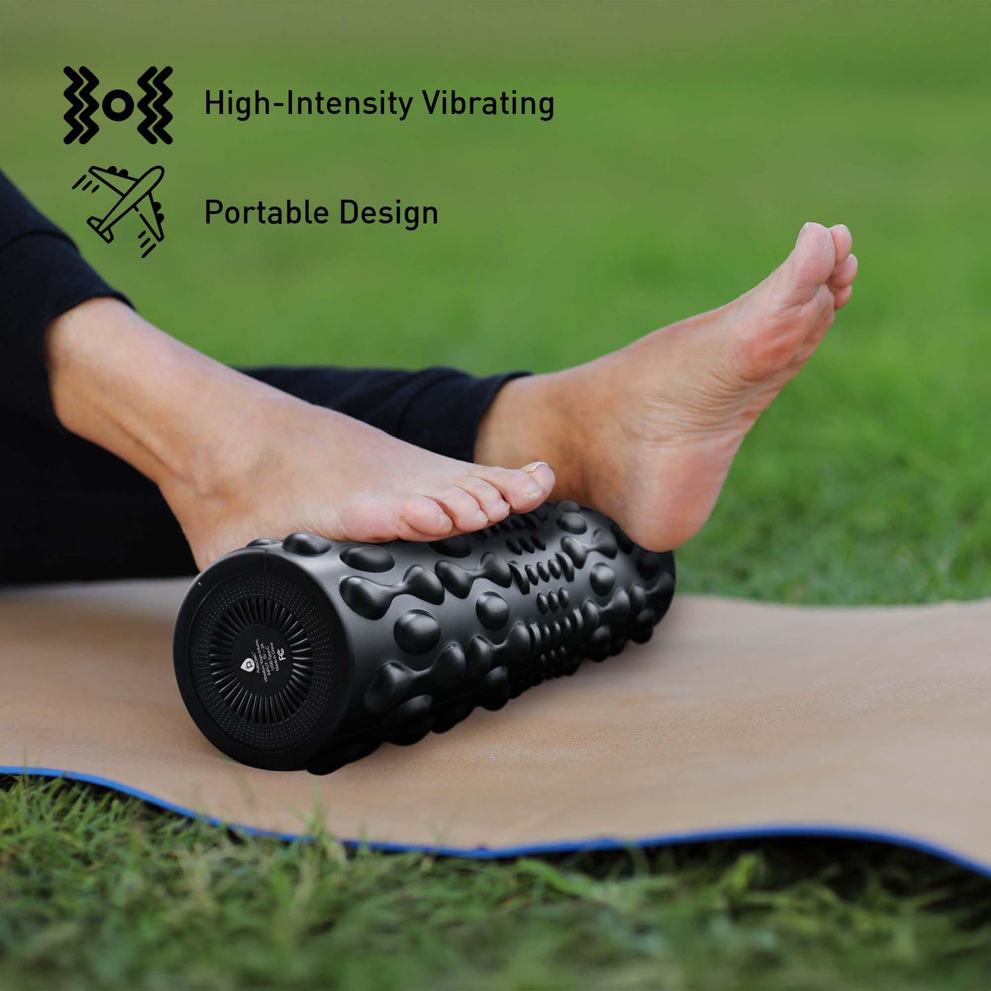 Pursonic Deep Tissue Recovery Bundle – 3-Speed Massage Gun + FlexiPulse 5-Speed Vibrating Foam Roller
