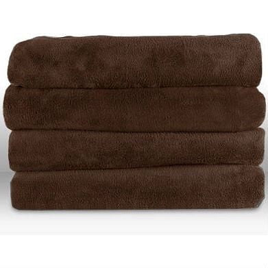 Walnut Brown Cuddle Microplush Heated Electric Warming Throw Blanket-0