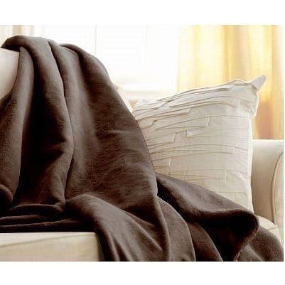Walnut Brown Cuddle Microplush Heated Electric Warming Throw Blanket-2