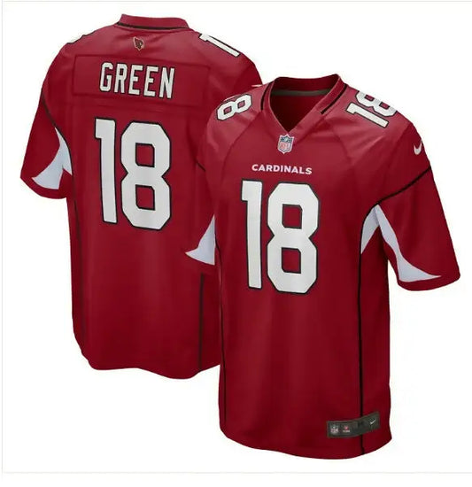 Red A.J. Green Arizona Cardinals Nike Game Jersey with 18 on front and back