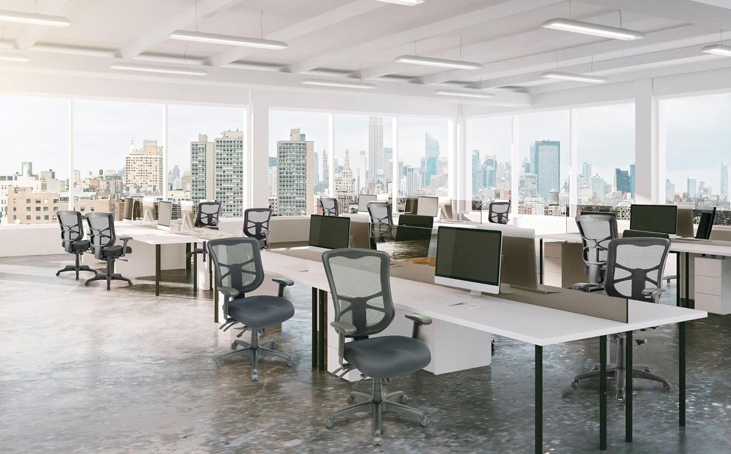 ALEEL41ME10B Elusion Series High-Back Multifunction Mesh Chair - Black-4