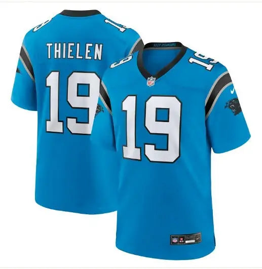 Adam Thielen Carolina Panthers light blue Nike game player jersey #19