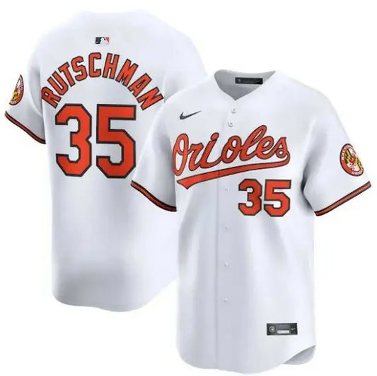 White Baltimore Orioles Nike Home Limited Player Jersey featuring Adley Rutschman design