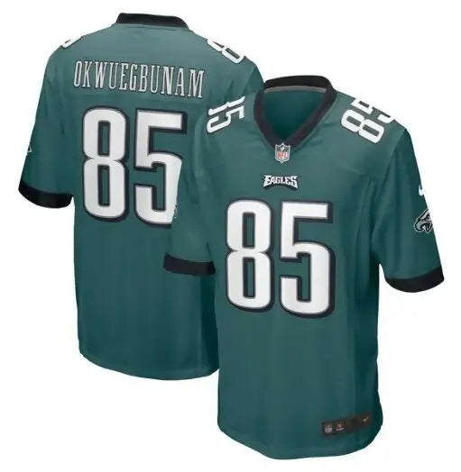 Green Philadelphia Eagles Albert Okwuegbunam Nike Game Jersey with number 85