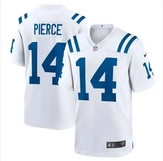 White Alec Pierce Indianapolis Colts Nike Player Game Jersey with #14 jersey number